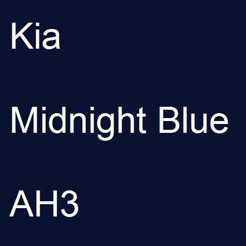 Kia, Midnight Blue, AH3.